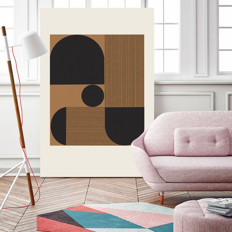 " Composition VI " by THE, 72" H x 48" W