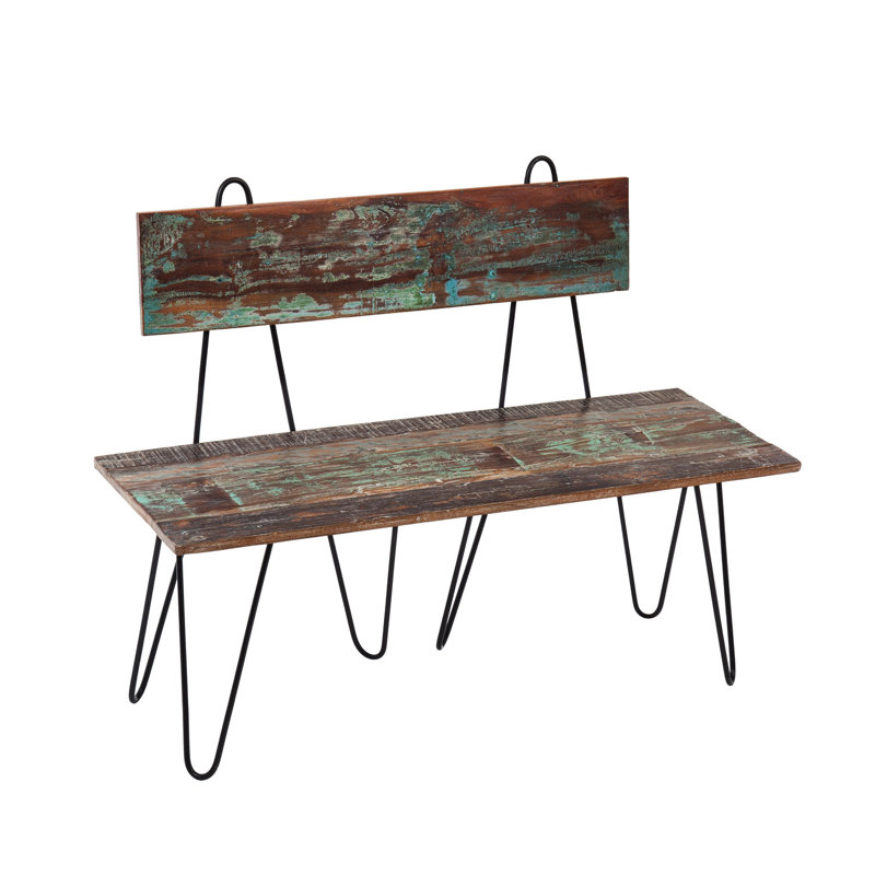 Banc de jardin en fer intérieur/extérieur