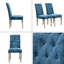 Ensemble de 2 chaises de salle à manger modernes, pieds robustes en acier inoxydable et ressorts en forme de S - Support ergonomique pour la salle à manger, la cuisine et le bureau-772663639