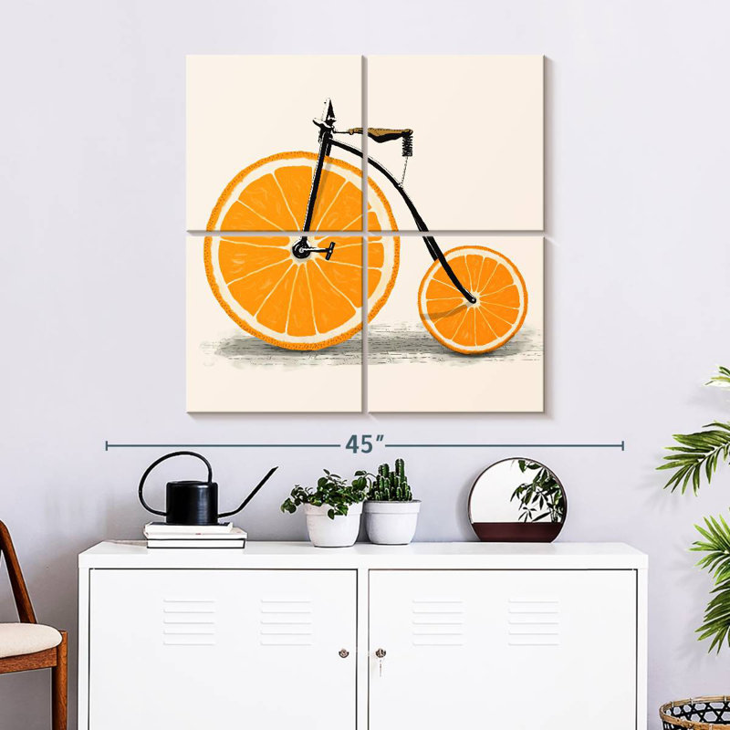 Mehar Clockwork Orange Bicycle, 32'' H x 32'' W