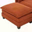 Canapé modulaire surdimensionné surdimensionné avec repose-pieds mobile, ensemble de canapés en velours côtelé moderne de 102 pouces à 4 places, canapé convertible en forme de L pour le salon et le bureau-130920013