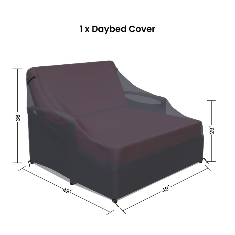 Housse pour lit de jour rectangulaire en osier Berrera