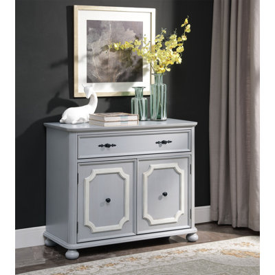 Enyin Grey Finish Cabinet