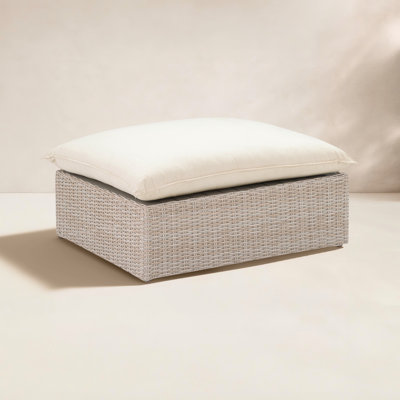 Davida Wicker Outdoor Ottoman