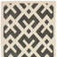 Tapis intérieur / extérieur noir / beige à motif géométrique Arneshia-20794178