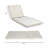 Lounge Chaise Set, Space Available On One Side, Acacia Solid Wood In Black With Lounge Cushion (Triple Fold)-1181597400-1181597403