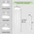 Modern Led Dimmable Chandelier 3-ring White