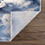 Tapis bleu / gris Rosalina REG110A-69295492