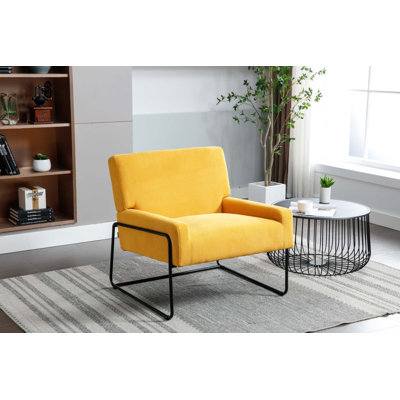 Fauteuil moderne incliné avec structure en métal