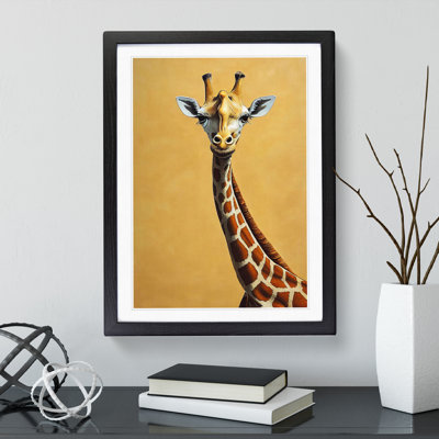 Cute Giraffe - Single Picture Frame Print