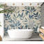 Adhésif mural pelez et collez - Feuilles en bleu-1721160422