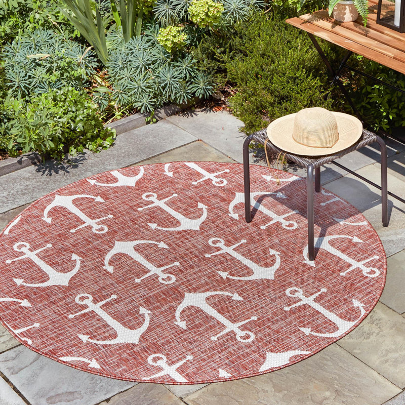 Indoor / Outdoor Rug, Round 5'3"
