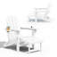 Fauteuil Adirondack inclinable pliant en PEHD avec foyer et repose-pieds coulissants (ensemble de 6)-953936811-953936812