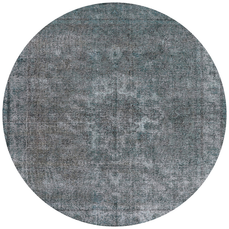 Tapis gris, Rond 6 pi