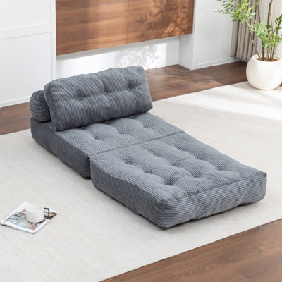 Canapé-lit pliant, canapé-lit convertible avec matelas pliable à coussins avec dossier, chaise-lit pliable portatif, canapé-lit confortable pour salon, chambre simple