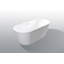 Baignoire autoportante 59 po en acrylique, baignoire autoportante, acrylique blanc brillant, bonde chromée Toe-Tap, certification Cupc-121563832