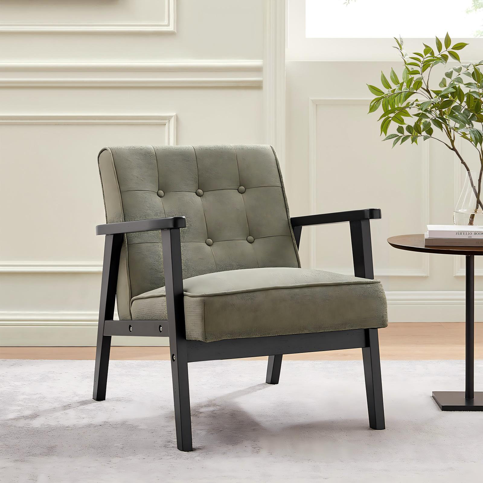 George Oliver Minni Wide Upholstered Armchair Reviews Wayfair  Canada