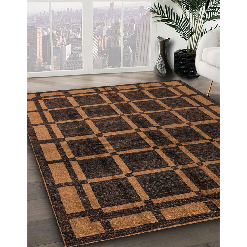Abstract Indoor Rug, Square 6'