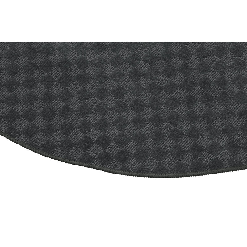 Tapis gris Cinder, Rond 60 po