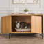 Litière pour chat 31,5 po avec matelas à griffer et maison imperméable pour la chambre à coucher, salon, cachet à odeur, espace de rangement intérieur spacieux