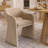 4 - Person Dining Table Sets With Extendabe Oval Table & 4 Chenille Upholstered Armchairs-430864536