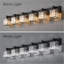 Modern Crystal Bathroom Vanity Light Fixture With 6 Lights, Durable Metal Construction, E26 Socket Compatibility, Easy Installation, Elegant Design