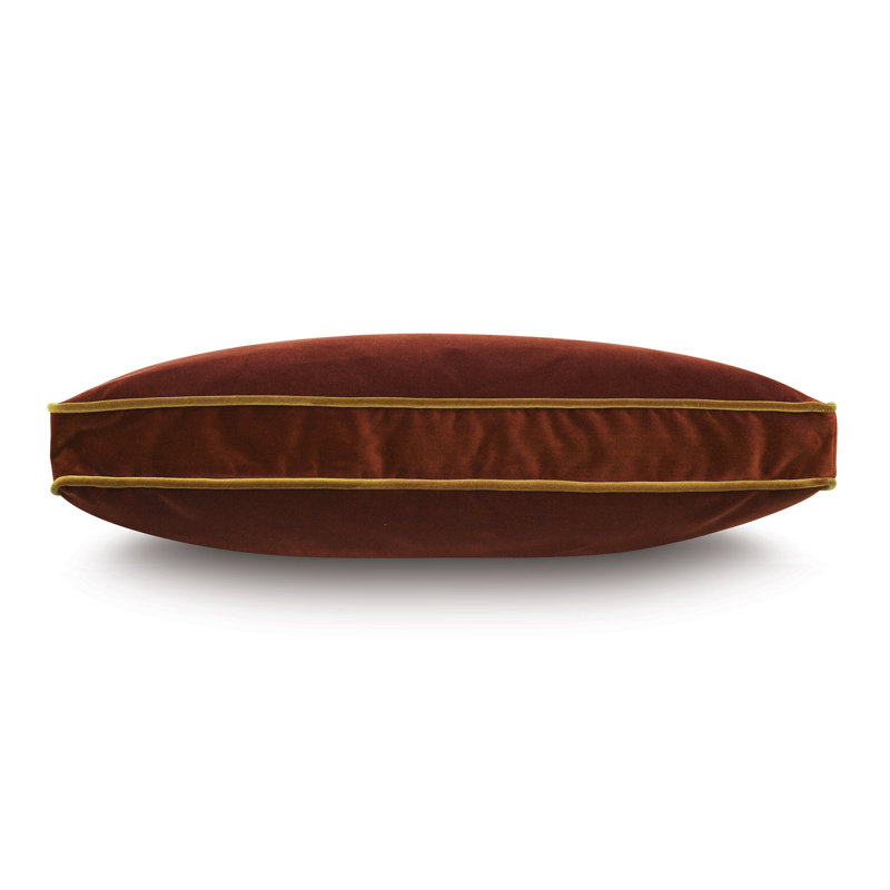 Uma Velvet Pillow Cover & Insert, Orange