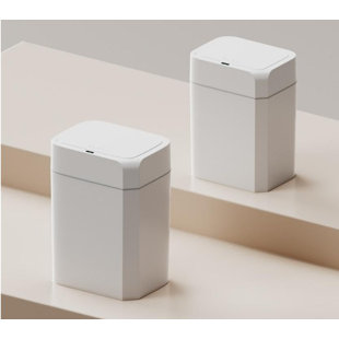 2 Pack, Step N' Sort Motion Sensor Touchless Trash Can, 16L and 11L