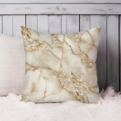 Abstract Marble Geode Symphony IX Modern Throw Pillow Cover