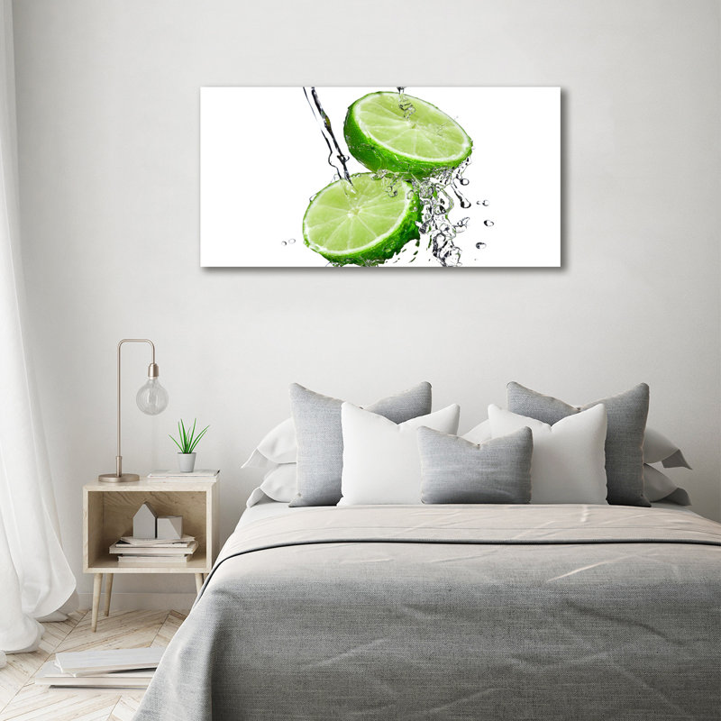 Limes And Water - No Frame Print on Canvas