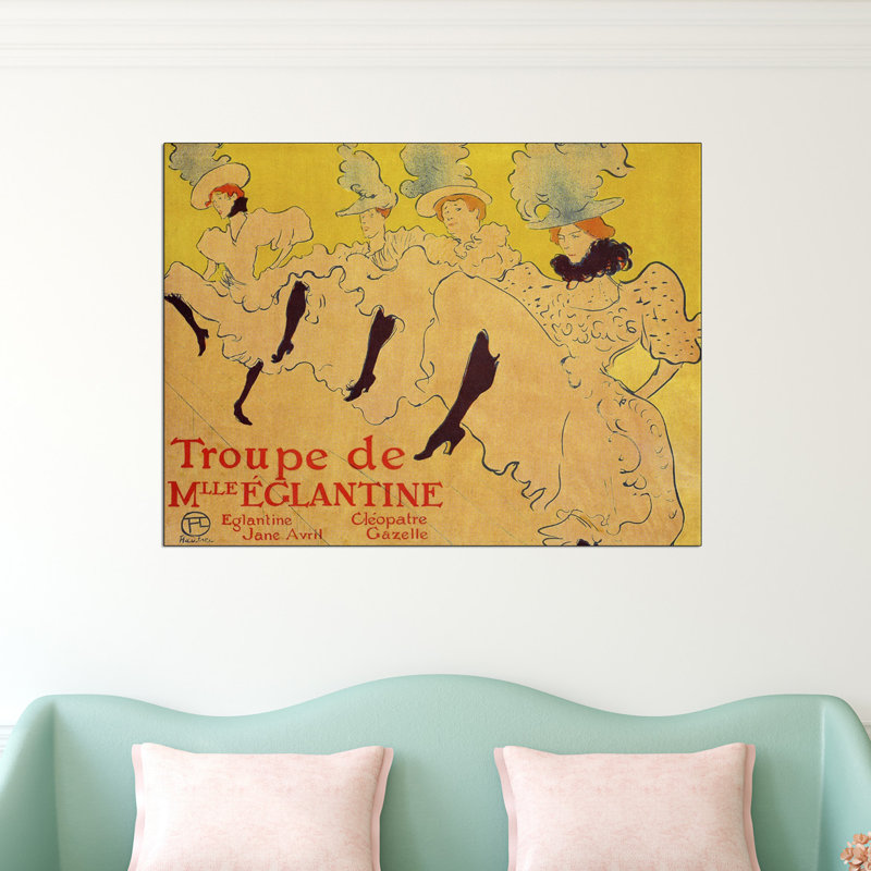 Henri De Toulouse-Lautrec - Wrapped Canvas Painting, 60cm H x 80cm W x 1.8cm D