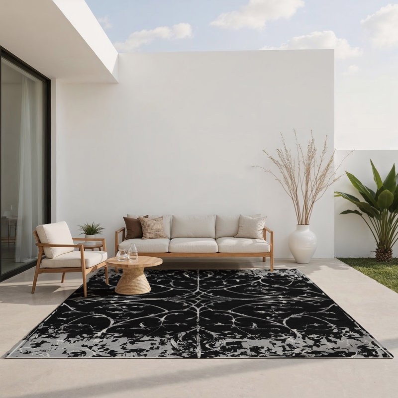 Tapis intérieur et extérieur Crescent Charm, Rectangle 1 pi 6 po x 2 pi 6 po