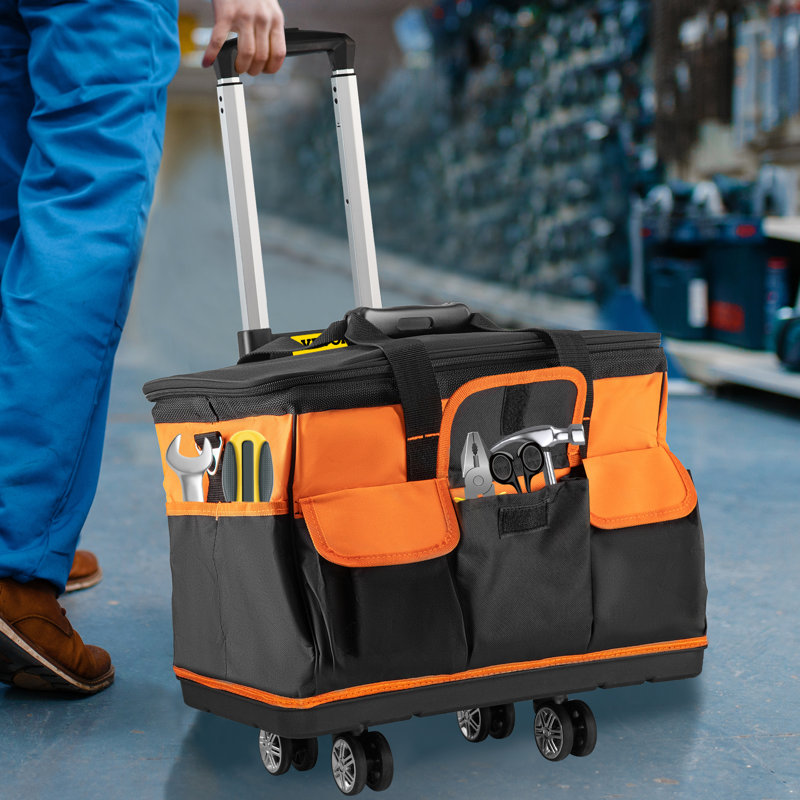 WFX Utility™ Tool Bag with Wheels Rolling Tote 20in Wheeled Storage Case & 2 Wheels