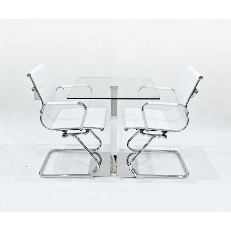 Derose 2 - Person Dining Set, White