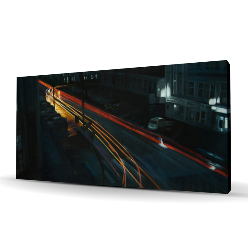 Downtown Building Man Cave Canvas | Home Decor Art Piece
