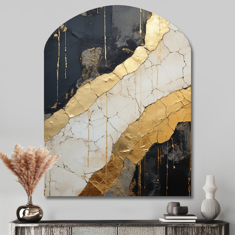 «Kain - Arch Abstract Spirals», reproduction d'art asymétrique, H 43 po x l 33 po