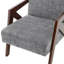 Chaise d'appoint Mid-Century moderne avec structure en bois et fauteuil de lecture rembourré-1122962201-1122962215
