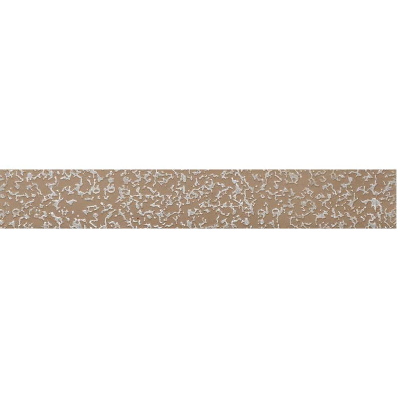 Blue Matte Porcelain Bullnose Wall Tile Trim, 24'' x 3''