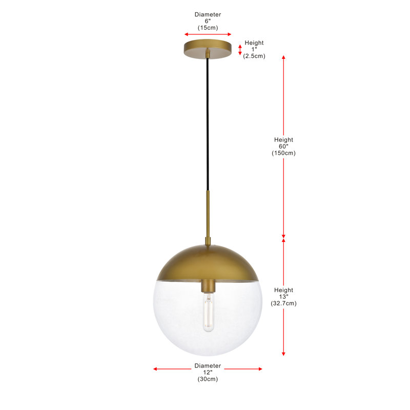 Mercury Row® Yearby 1 - Light Single Pendant & Reviews | Wayfair