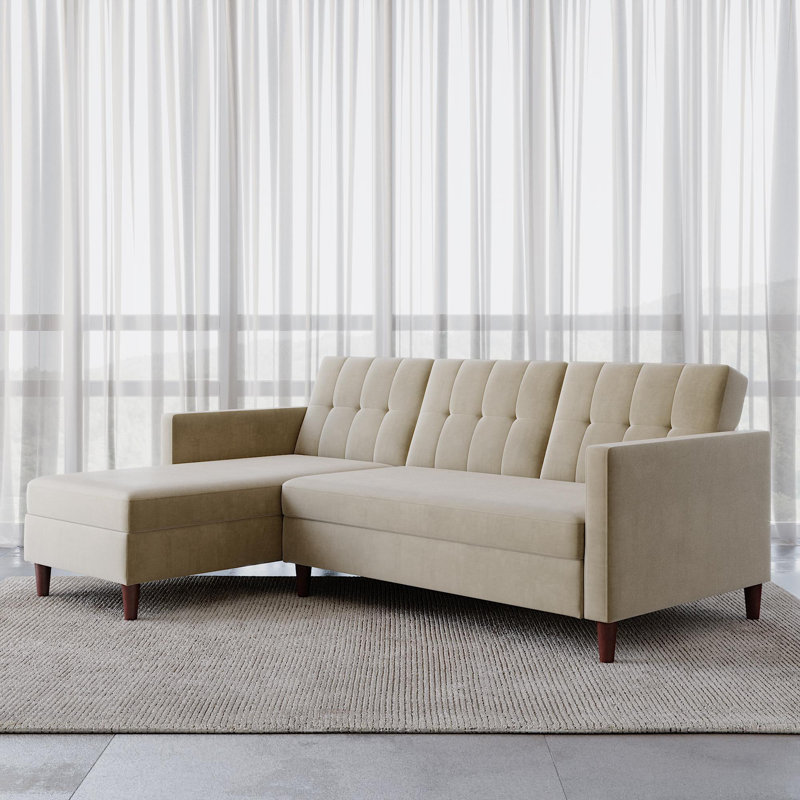 Abram 3 Seater Sofa Bed, Tan