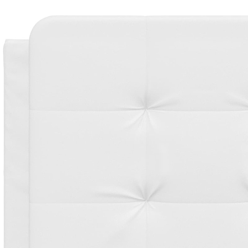 Structure de lit vidaXL sans matelas Zadar blanc 137 x 190 cm, Blanc