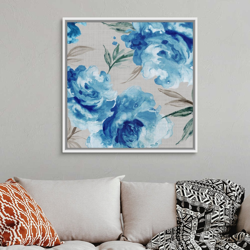 « Imogen I » par Eva watts, reproduction d’art sur toile, 38" H x 38" W x 1.75" D, Toile blanche encadrée