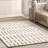 Nalini Modern Striped High-Low Wool Area Rug-1147286475