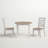 Wilkey 2 - Person Solid Wood Top Four Leg Dining Set