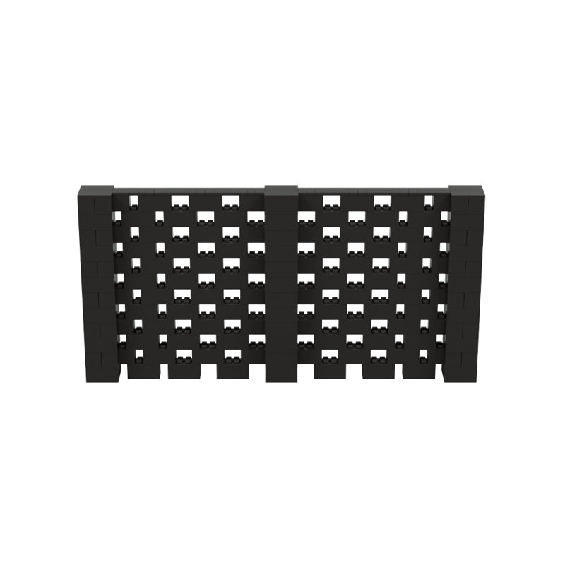 Ensemble mural Everblock, Noir, H 72 po x l 144 po x P 12 po