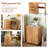 Folding Sewing Craft Table with 3 Storage Bins and Shelves