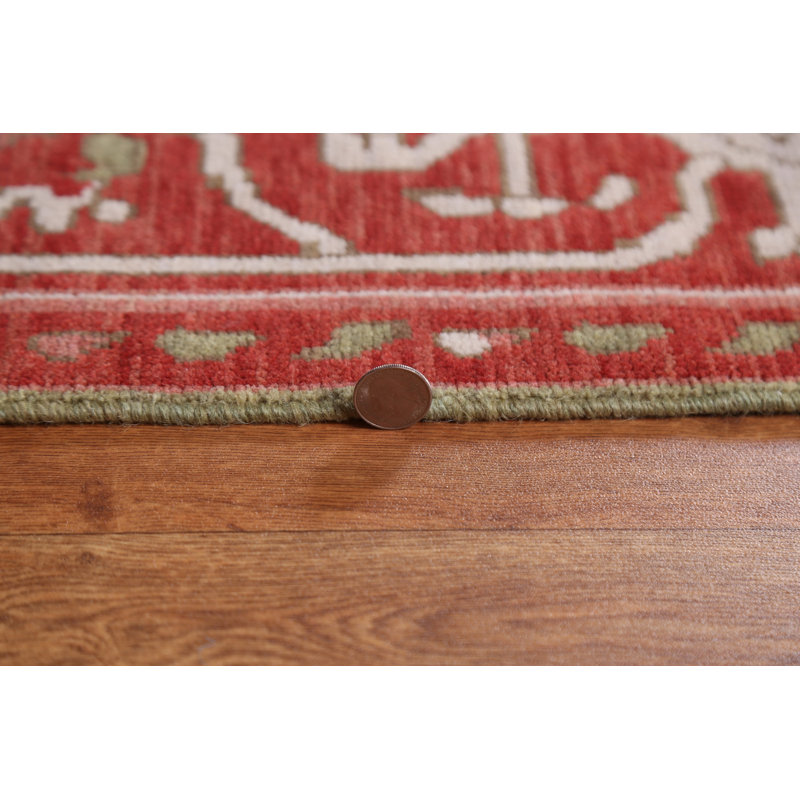 Tapis oriental géométrique Heriz Serapi noué à la main 10 x 13