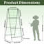 Pack of 2 Metal Garden Trellis A-Frame Cucumber Trellis with Nylon Net for Climbing Plants Support Outdoor