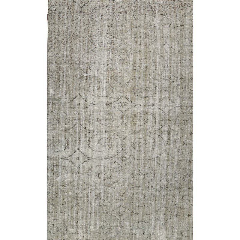 Tapis contemporain gris, Rectangle 5 pi x 7 pi