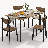 Jakarie 4 - Person Four Leg Dining Set, 5 - Piece Family Dining Set with 4 Chairs For Small Space, Kitchen, Home